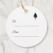 一年で最も素晴らしい時間ブラッククリスマス フェイバータグ (裏面)