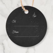 一年で最も素晴らしい時間ブラッククリスマス フェイバータグ (裏面)