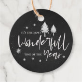 一年で最も素晴らしい時間ブラッククリスマス フェイバータグ (正面)