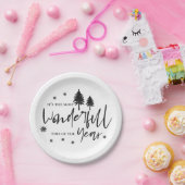 一年で最も素晴らしい時間ブラッククリスマス ペーパープレート (パーティー)