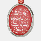 一年で最も素晴らしい時間 |スクエアオーナメント メタルオーナメント (左)