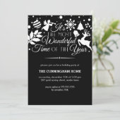 一年の中で最も素敵な時期のホリデー招待状 招待状 (スタンド正面)