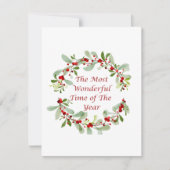 一年の中で最も素敵な時期の  シーズンカード (正面)