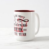 一年の中で最も素晴らしい時期のクリスマス ツートーンマグカップ (正面右)