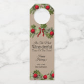 「一年の最も酒に酔う時パーソナライズされた間」 ボトルネックタグ (正面)