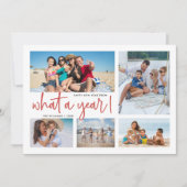 一年を振り返るフォトコラージュ 年間ベストショット シーズンカード (正面)