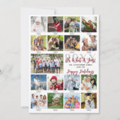 「一年を振り返る写真コラージュのキャプション」 シーズンカード (正面)