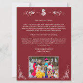 「一年を振り返る巨大な写真コラージュのキャプション」 シーズンカード (裏面)