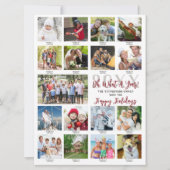 「一年を振り返る巨大な写真コラージュのキャプション」 シーズンカード (正面)