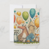 「一年下、行くべきおもしろいの生涯！」 招待状 (裏面)