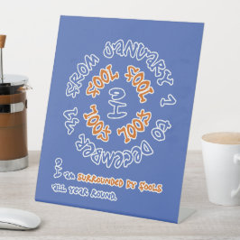 一年中馬鹿 台座サイン