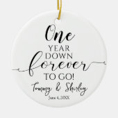 一年中黒白1位になる セラミックオーナメント (正面)