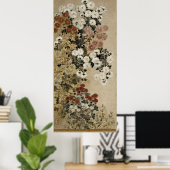 一年印章師による菊 ポスター (ホームオフィス)