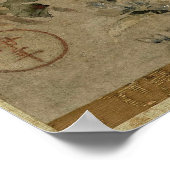 一年印章師による菊 ポスター (角)