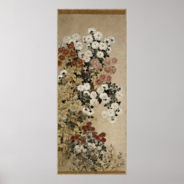 一年印章師による菊 ポスター