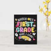 一年生がやってくる！新学期スタート！ カード (黄色い花)