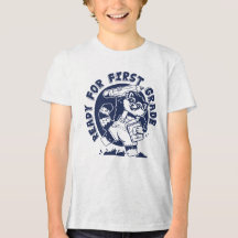 一年生のアライグマTシャツデザイン