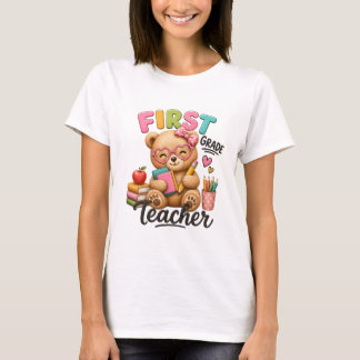 一年生の先生 | かわいいテディベア Tシャツ