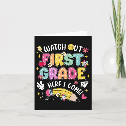 一年級に気をつけろ！新学期がやってくる！ カード (正面)