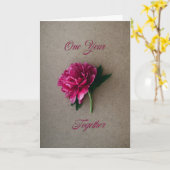 一年 カード (黄色い花)