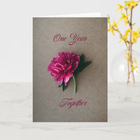 一年 カード (黄色い花)