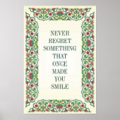 一度あなたを作った何かを後悔してはいけないスマイル ポスター (正面)