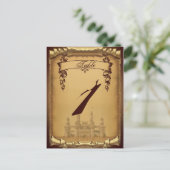 一度だけ時間のテーブ結婚ル番号 ポストカード (スタンド正面)