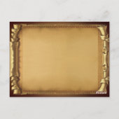 一度だけ時間のテーブ結婚ル番号 ポストカード (裏面)