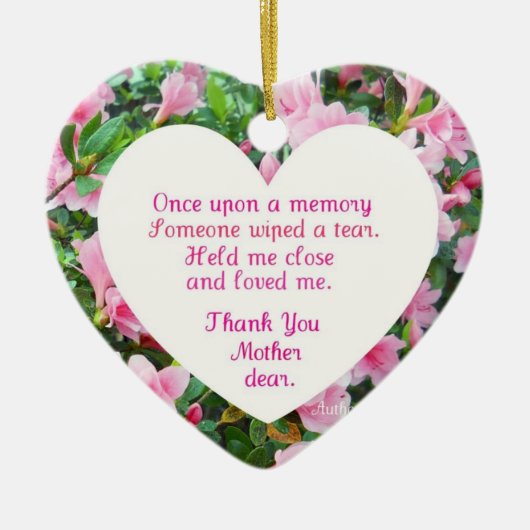 一度だけ記憶に.... セラミックオーナメント (正面)