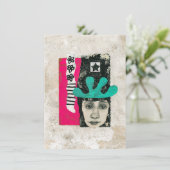 一度ならず狂気のグリーティングカード抽象芸術 カード (スタンド正面)