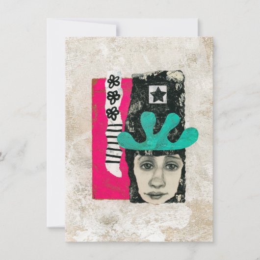 一度ならず狂気のグリーティングカード抽象芸術 カード (正面)