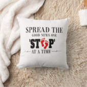 一度に一歩進む：良いニュースを広める クッション (ブランケット)