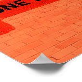 「一度に1つのレンガ」カスタマイズ可能 ポスター (角)