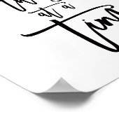 一度に1つの事の感動的引用文 ポスター (角)