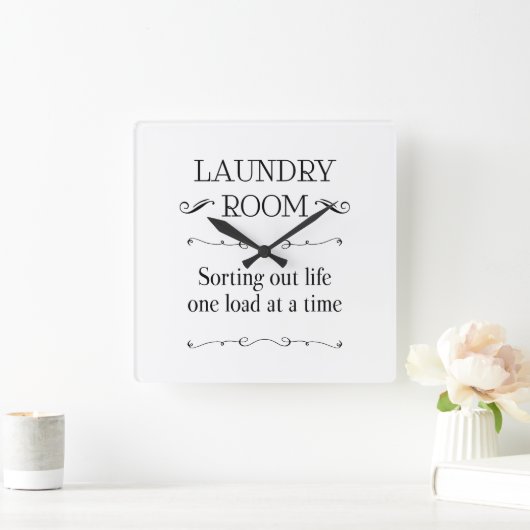 一度に1つの負荷で寿命を並べ替えおもしろいる スクエア壁時計 (ホーム)