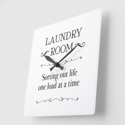 一度に1つの負荷で寿命を並べ替えおもしろいる スクエア壁時計 (傾斜)