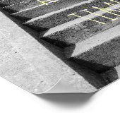 一度に1ステップのやる気を起こさせる引用文ポスター ポスター (角)