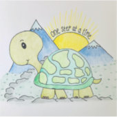 「一度に1ステップ」ウォーターボトルシール シール (正面)