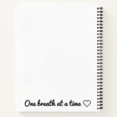 一度に1回の呼吸を可能にするノートブック ノートブック (裏面)