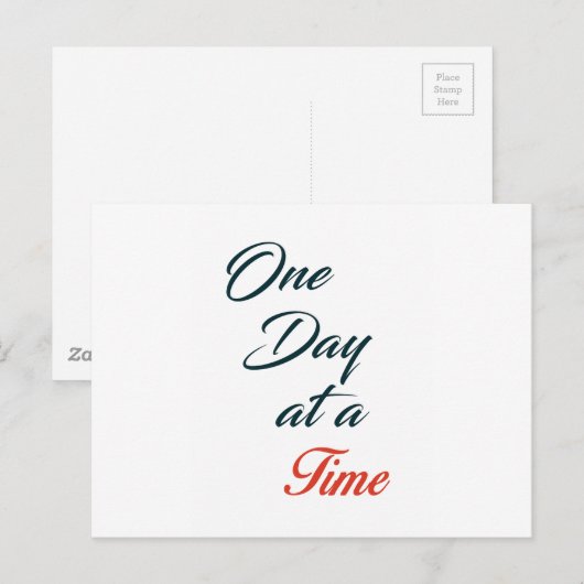 一度に1日 ポストカード (正面/裏面)