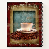 一度に1杯 – 大きなノート ノートブック (裏面)