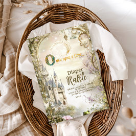 一度のおとぎ話の城おむつラッフル エンクロージャーカード