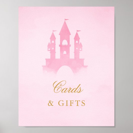 一度のおとぎ話の城のカードとギフト ポスター (正面)