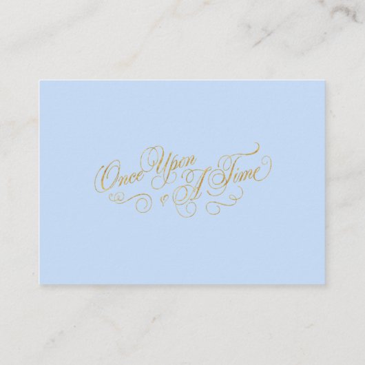 一度のおとぎ話の城のブックリクエスト エンクロージャーカード (裏面)