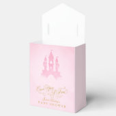 一度のおとぎ話の城の女の子の赤ちゃんシャワー フェイバーボックス (オープン)