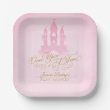 一度のおとぎ話の城の女の子の赤ちゃんシャワー