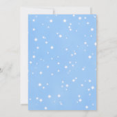 一度のおとぎ話の城の男の子の赤ちゃんシャワー 招待状 (裏面)