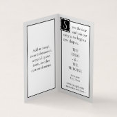 一度のおとぎ話は日付カードを保存 名刺 (内部)