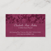 一度のプロファエレガントイル/名刺 名刺 (裏面)