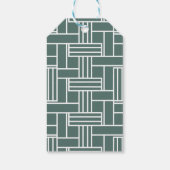 一度の時間にグリーンキャッスルパステル赤ちゃんシャワー ギフトタグ (裏面)